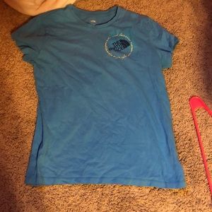 Blue North Face t-shirt